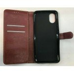 Leather Wallet Flip Book Case with Strap For Samsung Galaxy A03 Core SM-A032F Slim Fit and Sophisticated in Look